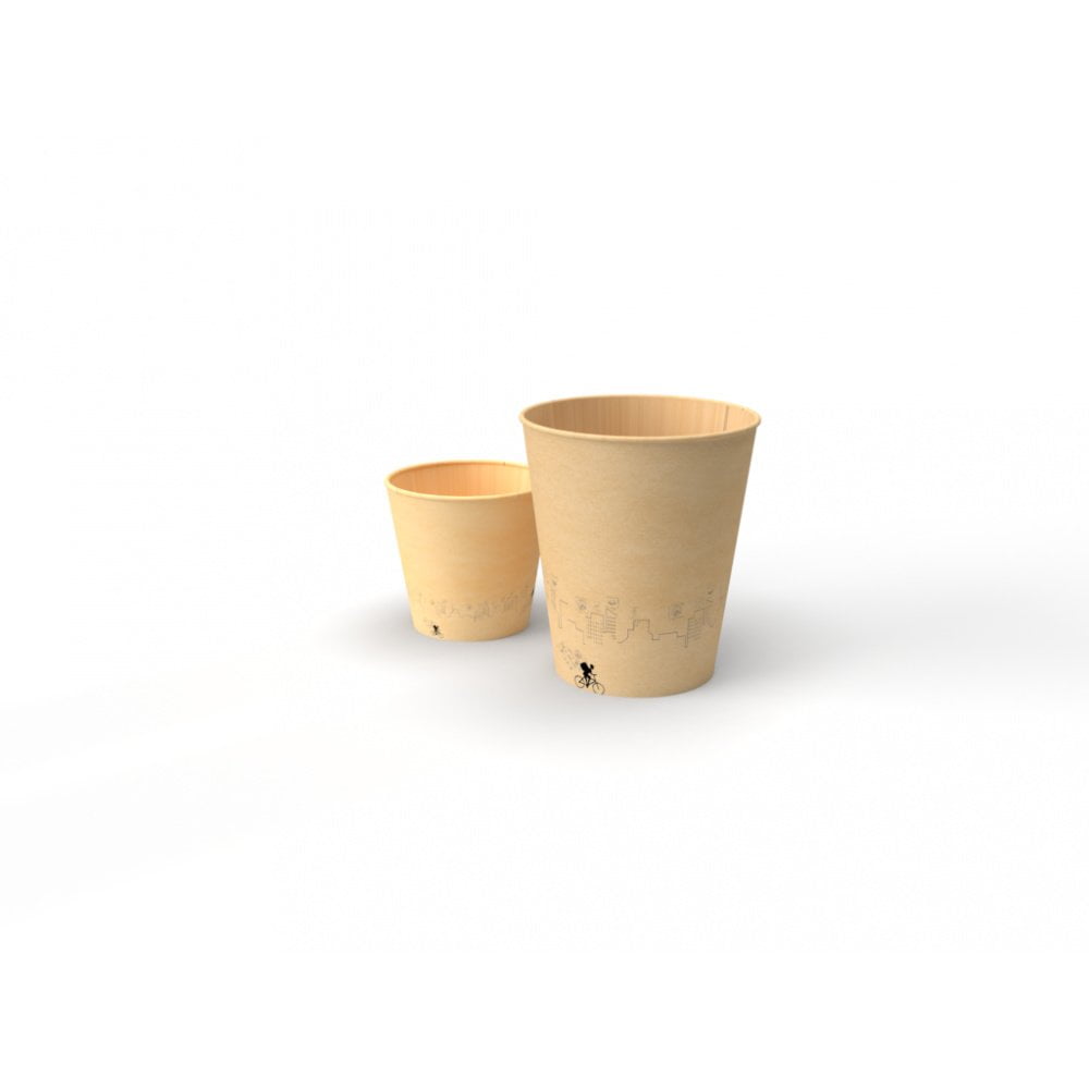 100 gobelets brun Delivery 10cl – Image 2