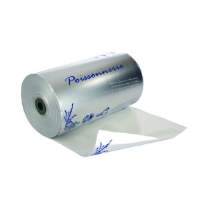 Bobine de thermopap aluminium poissonnerie 35cm par 10kg