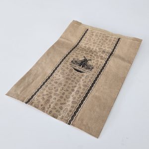 Sacs brioche en kraft brun avec impression Moulin 107 par 500